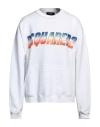 Dsquared2 Logo Printed Long-sleeved Sweatshirt In White
