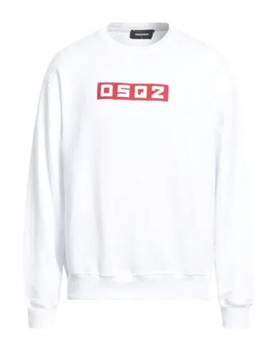 DSQUARED2 DSQUARED2 MAN SWEATSHIRT WHITE SIZE L COTTON