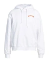 Dsquared2 Man Sweatshirt White Size L Cotton, Elastane