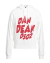 Dsquared2 Man Sweatshirt White Size L Cotton, Elastane