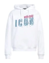 Dsquared2 Man Sweatshirt White Size S Cotton, Elastane