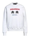 Dsquared2 Arcade Twins-print Sweatshirt In White