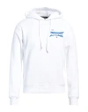 Dsquared2 Man Sweatshirt White Size L Cotton, Elastane In White