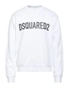 Dsquared2 Man Sweatshirt White Size M Cotton