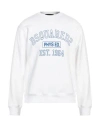 Dsquared2 Man Sweatshirt White Size M Cotton In White
