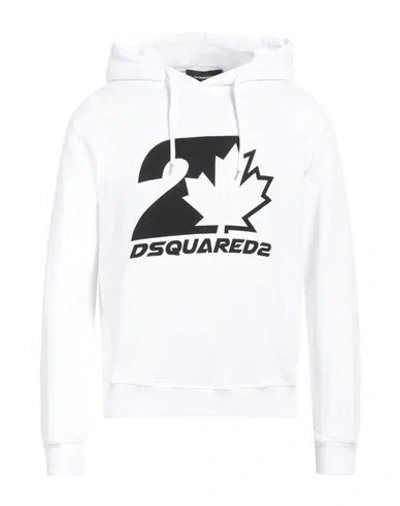 Dsquared2 Man Sweatshirt White Size M Cotton