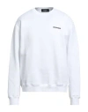 Dsquared2 Man Sweatshirt White Size M Cotton, Elastane In White