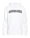 Dsquared2 Man Sweatshirt White Size M Cotton, Elastane