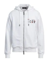 Dsquared2 Pixel Heart Sweatshirt In White