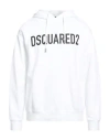 Dsquared2 Man Sweatshirt White Size S Cotton In White