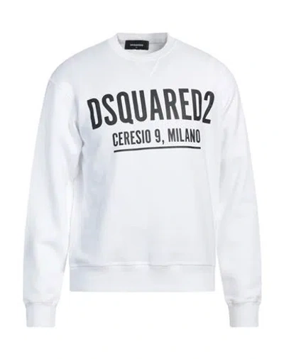 DSQUARED2 DSQUARED2 MAN SWEATSHIRT WHITE SIZE S COTTON