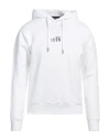 Dsquared2 Icon Man Sweatshirt White Size S Cotton, Elastane