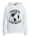 Dsquared2 Man Sweatshirt White Size S Cotton, Elastane