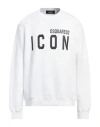 Dsquared2 Man Sweatshirt White Size Xxl Cotton