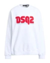 Dsquared2 Man Sweatshirt White Size Xxxl Cotton