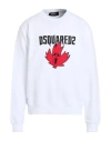 Dsquared2 Man Sweatshirt White Size Xxxl Cotton In White
