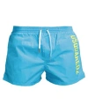 Dsquared2 Man Swim Trunks Azure Size 38 Polyamide In Blue