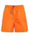 Dsquared2 Man Swim Trunks Orange Size 38 Polyamide