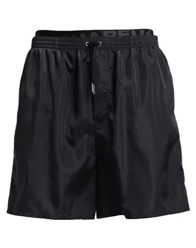 Dsquared2 Man Swim Trunks Steel Grey Size 38 Polyamide In Black