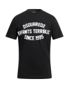 Dsquared2 Cool Fit Enfant Terribles Black T-shirt In Black