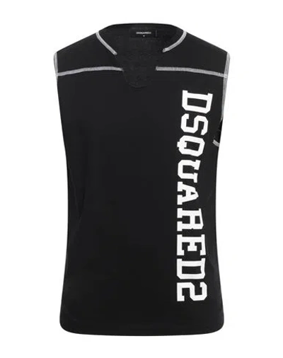 Dsquared2 Man T-shirt Black Size L Cotton