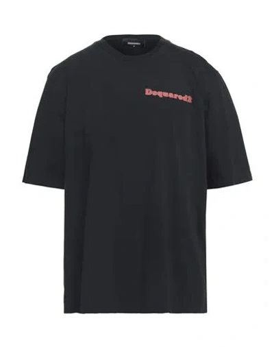 Dsquared2 Man T-shirt Black Size L Cotton