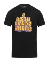 Dsquared2 Man T-shirt Black Size L Cotton In Black