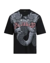 Dsquared2 Man T-shirt Black Size L Cotton In Black