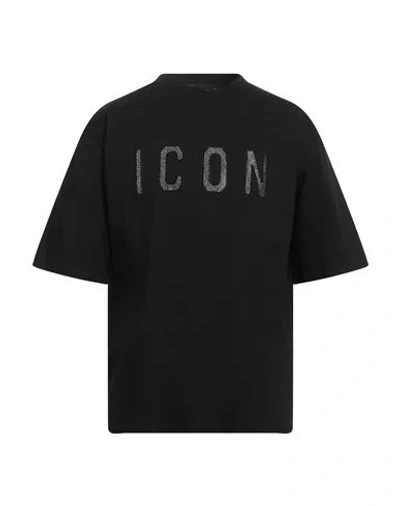 Dsquared2 Man T-shirt Black Size L Cotton