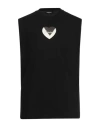 Dsquared2 Man T-shirt Black Size L Cotton In Black