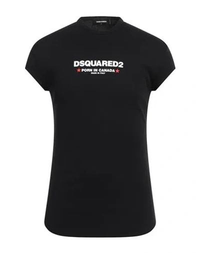 Dsquared2 Logo-print Cotton T-shirt In Black