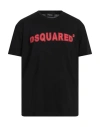 Dsquared2 Logo-print Crewneck T-shirt In Black