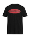 Dsquared2 Man T-shirt Black Size L Cotton
