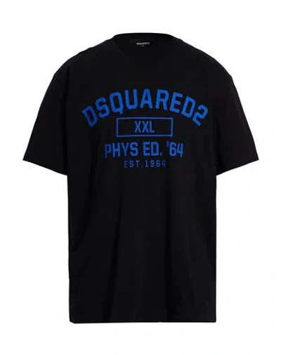 Dsquared2 Man T-shirt Black Size L Cotton