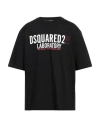 Dsquared2 Man T-shirt Black Size L Cotton