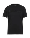 Dsquared2 Man T-shirt Black Size L Cotton In Black