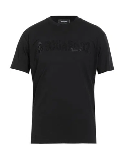 Dsquared2 Man T-shirt Black Size L Cotton