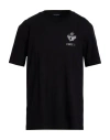 Dsquared2 Man T-shirt Black Size L Cotton In Black