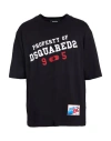 Dsquared2 Man T-shirt Black Size L Cotton In Black