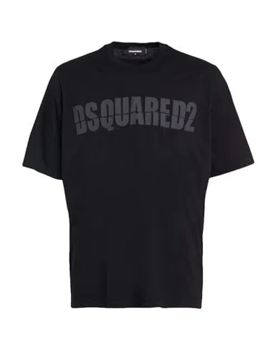 Dsquared2 Man T-shirt Black Size L Cotton