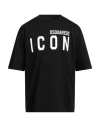 Dsquared2 Man T-shirt Black Size L Cotton
