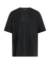 Dsquared2 Man T-shirt Black Size L Cotton In Black