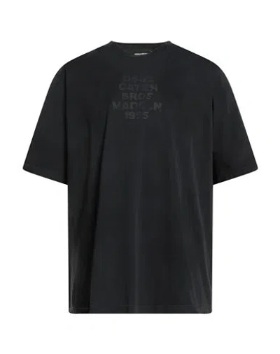Dsquared2 Man T-shirt Black Size L Cotton
