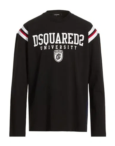 Dsquared2 Man T-shirt Black Size L Cotton