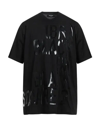 Dsquared2 Man T-shirt Black Size Xl Cotton