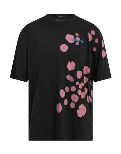 Dsquared2 Man T-shirt Black Size L Cotton