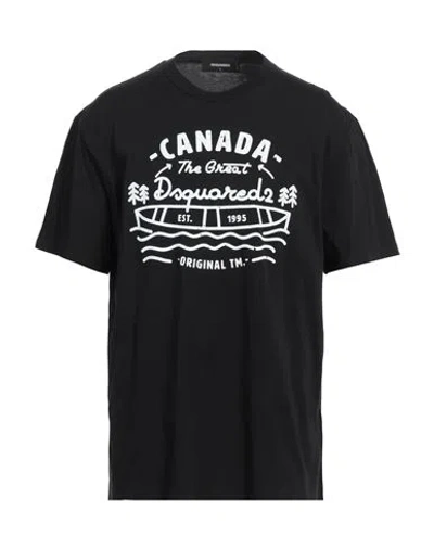 Dsquared2 Dsquared Men Logo Print T-shirt In Black