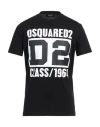 Dsquared2 D2-print Short-sleeve T-shirt In Black