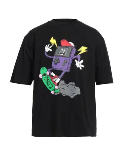Dsquared2 Man T-shirt Black Size L Cotton