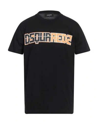 Dsquared2 Man T-shirt Black Size L Cotton